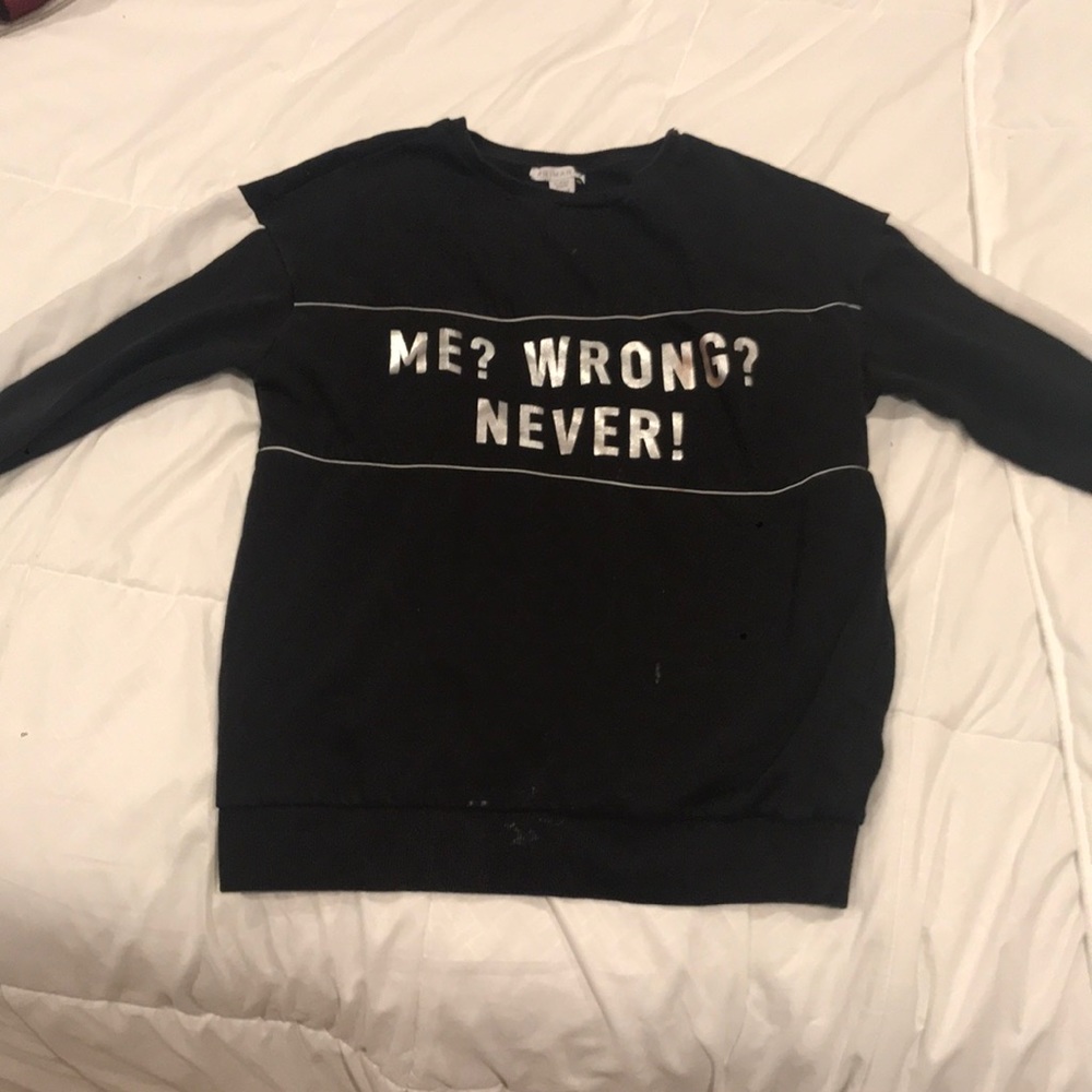Black long sleeve shirt